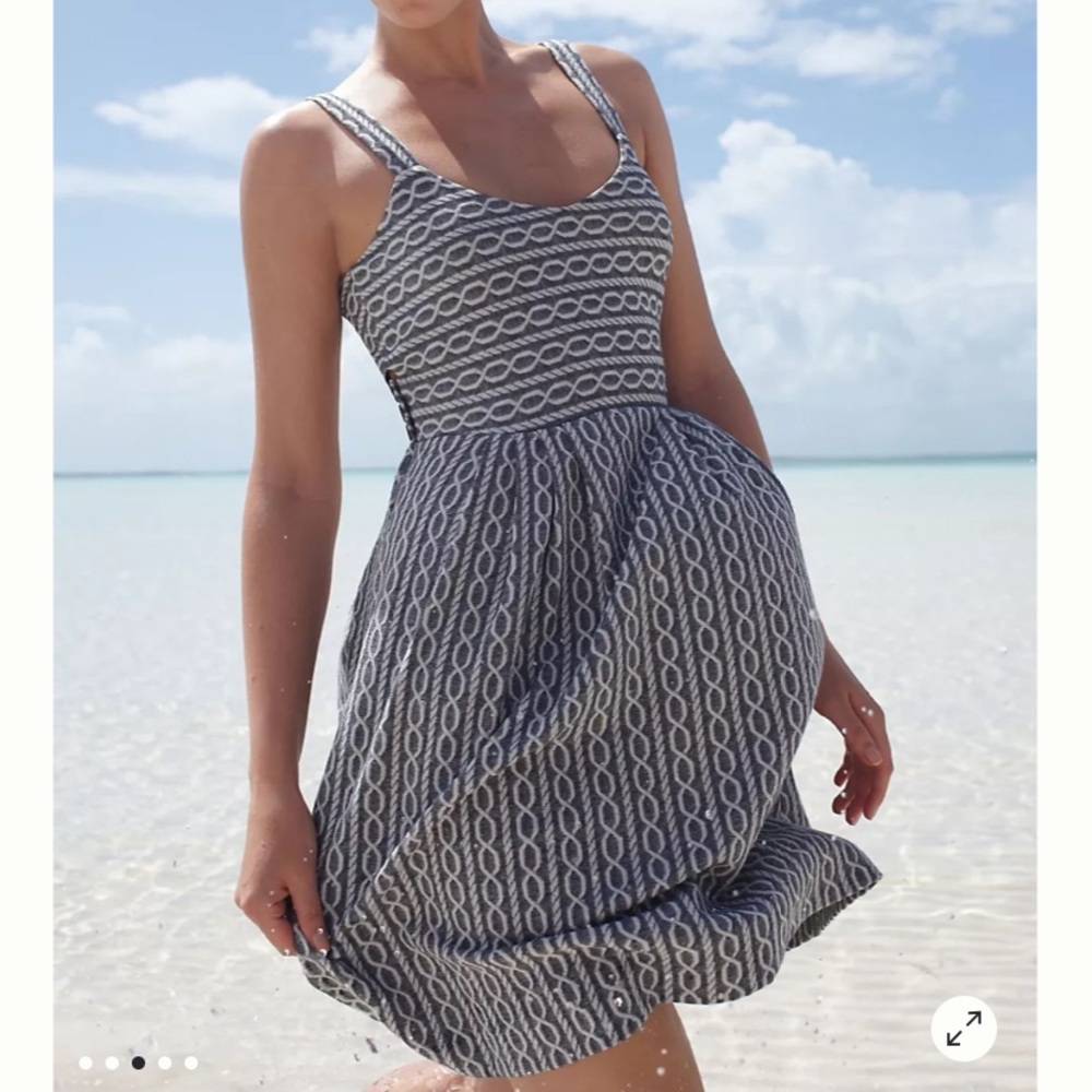 Anthropologie Postmark Rolo Cross Back Dress